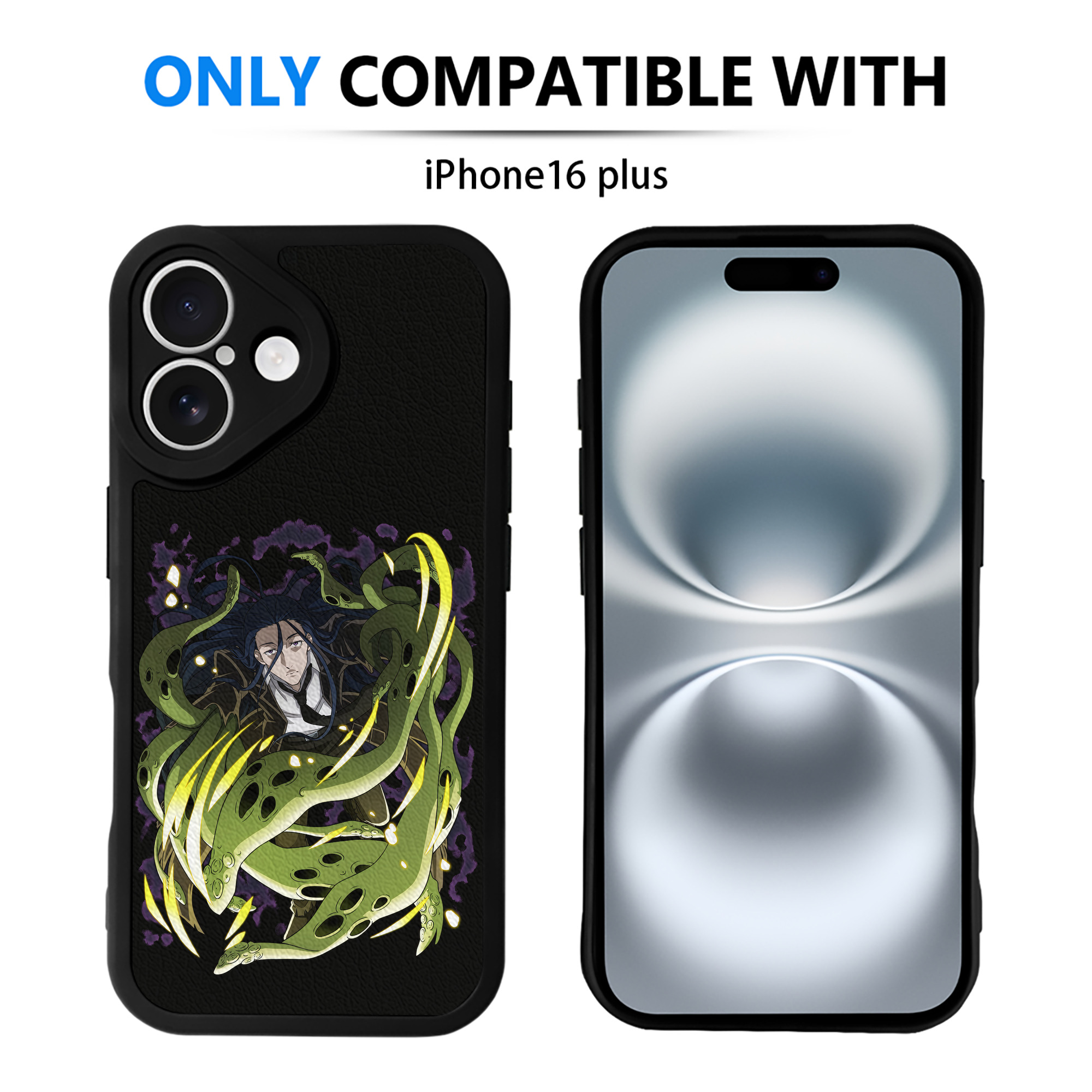 （画像用） 文豪ストレイドッグス Bungo Stray Dogs 【iPhone 16シリーズ対応】シリコンスマホケース（レザー調） 材質：シリコン